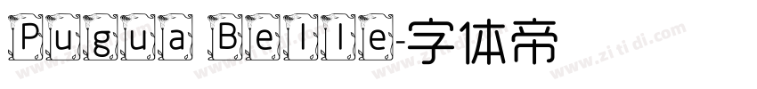 Pugua Belle字体转换
